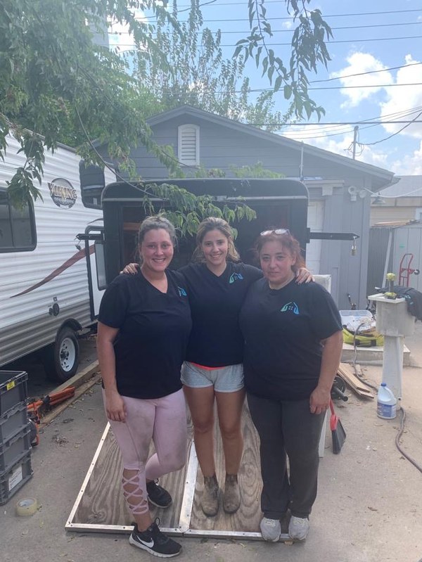 Alexa and crew at a jobsite